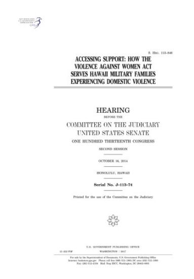 Accessing support: how the Violence against Women Act serves Hawaii military families experiencing domestic violence