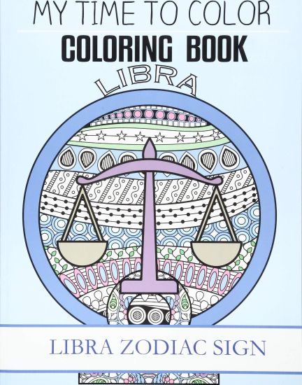Libra Zodiac Sign - Adult Coloring Book
