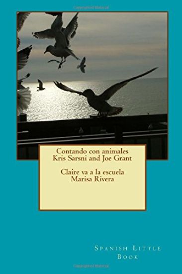 Children's little book: Contando con animales con Jose and Claire prepares her school materials for school