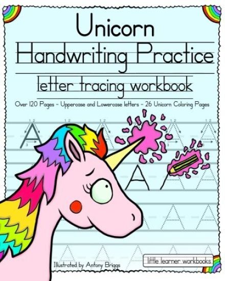 Unicorn Handwriting Practice: Letter Tracing Workbook