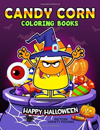Candy Corn Coloring Book: Happy Halloween Coloring Pages