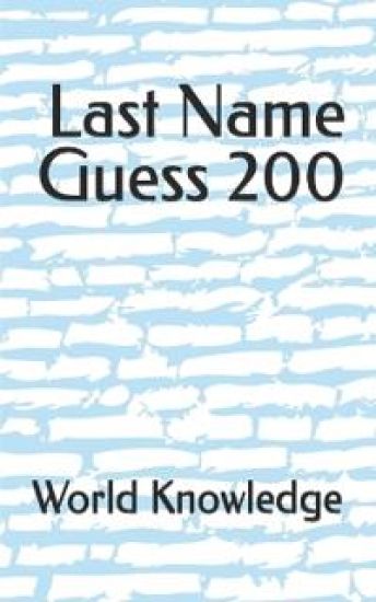 Last Name Guess 200