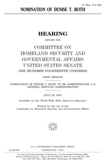 Nomination of Denise T. Roth