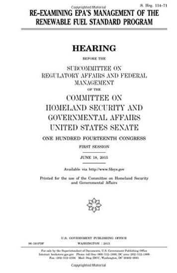 Re-examining EPA's management of the Renewable Fuel Standard Program