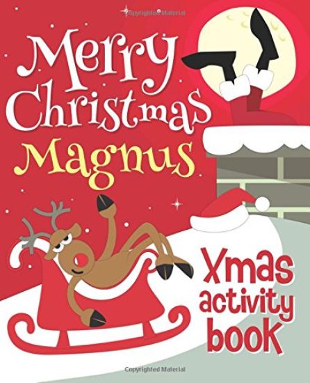 Merry Christmas Magnus - Xmas Activity Book: (Personalized Children's Activity Book)