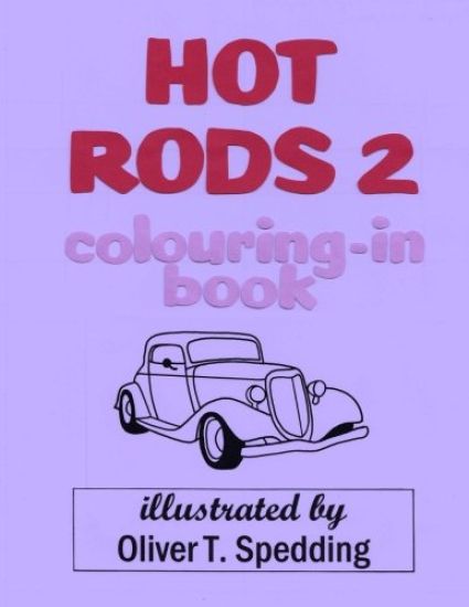 Hot Rods 2 colouring-in Book