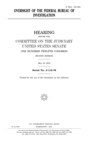 Oversight of the Federal Bureau of Investigation