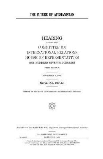 The future of Afghanistan