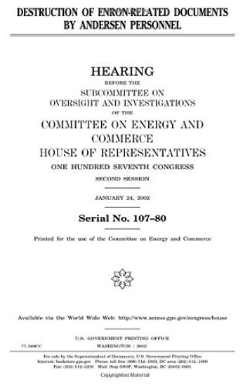 Destruction of Enron-related documents by Andersen personnel