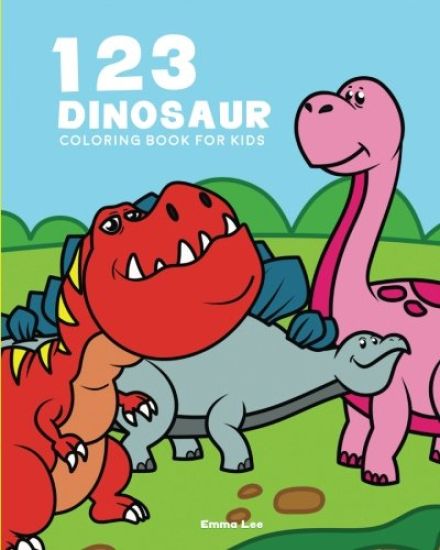 123 Dinosaur Coloring Book: Perfect for Toddler Large Picture and Easy to Color