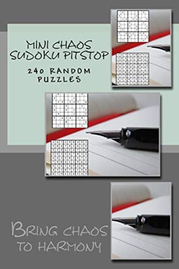 mini chaos SUDOKU PITSTOP. 240 RANDOM PUZZLES.