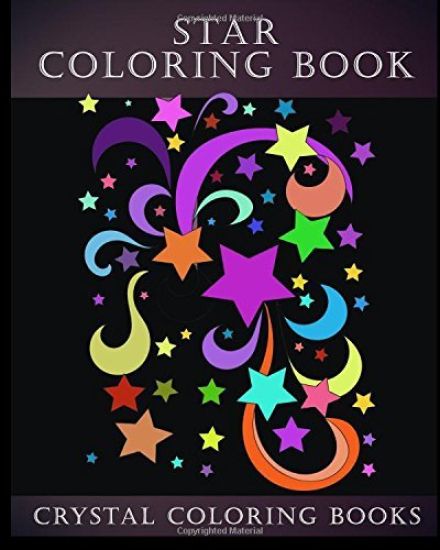 Star Coloring Book: A Stress Relief Adult Coloring Book Containing,15 Star Patterns Printed On White Backgrounds, And Repeated On Aa Black