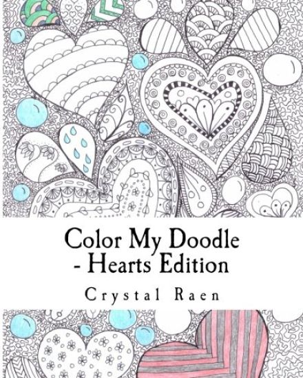 Color My Doodle - Hearts Edition: Adult Coloring Book