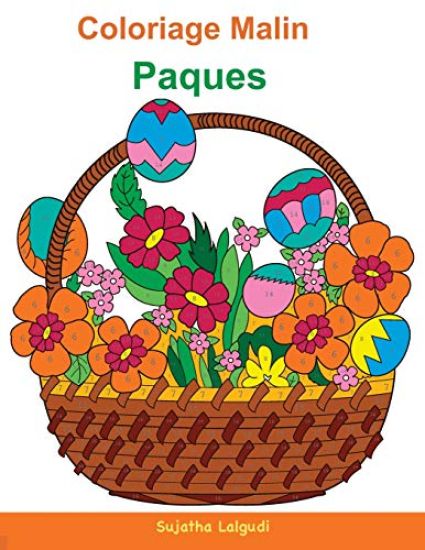 Coloriage Malin Paques: Enfant Coloriage, Nombres Magiques, Coloriage Par Numéro, Joyeuses Pâques