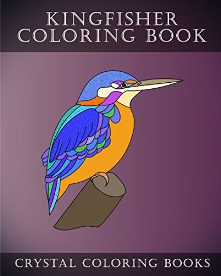 Kingfisher Coloring Book: 30 Adorably Cute Simple Easy Hand Drawn Kingfisher Coloring Pages For Adults, Grown Ups And Childern.
