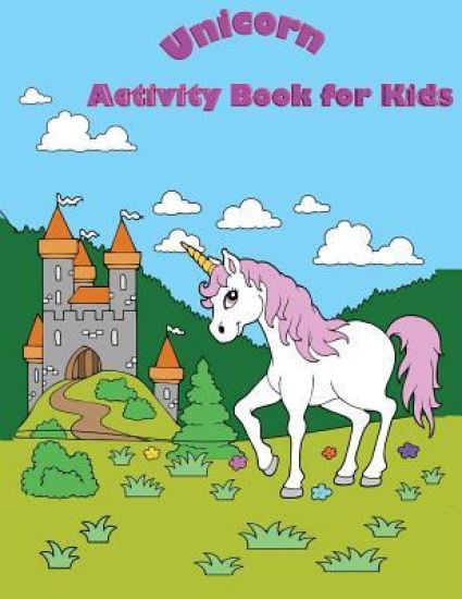 Unicorn Activity Book For Kids: : Fun Activity for Kids in Unicorn theme Coloring, Trace lines, Word search, Find the shadow, Drawing using grid and M