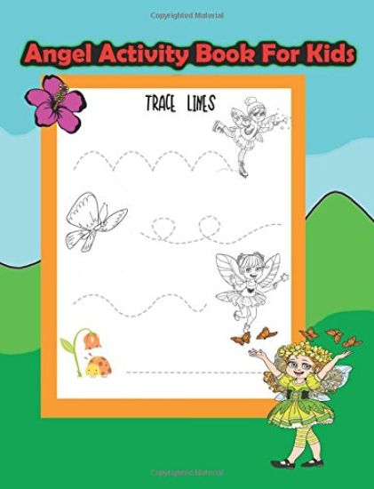 Angel Activity Book For Kids: : Activity book for kids in Angel and Fairies Theme. Fun with Coloring Pages, Color by Number, Count the number, Match