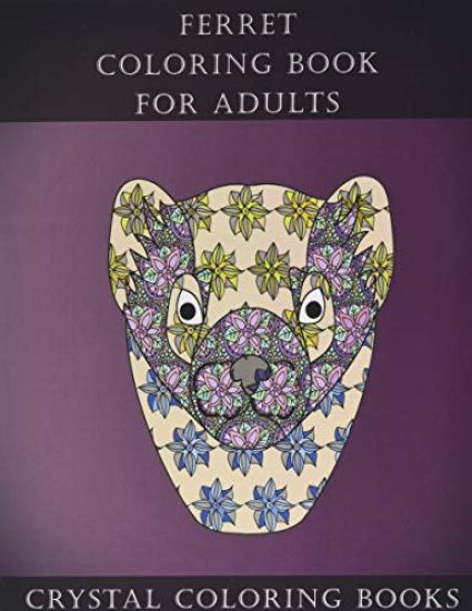 Ferret Coloring Book For Adults: 30 Cute Lovely Stress Relieving Ferret Design Coloring Pages For Adults And Grown Ups.