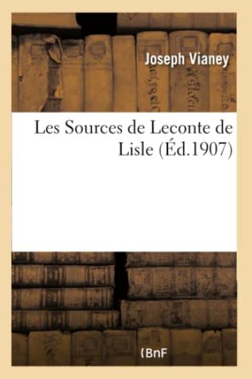 Les Sources de LeConte de Lisle