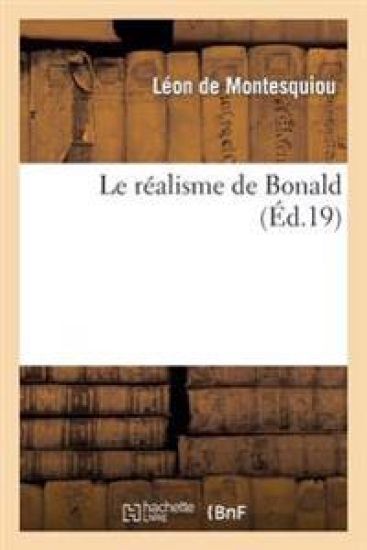 Le Réalisme de Bonald