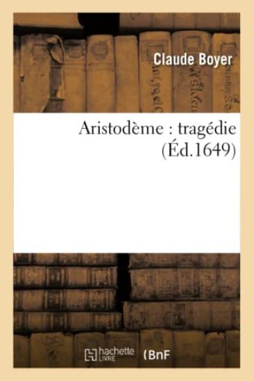 Aristodème: Tragédie
