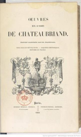 Oeuvres de M. Le Vicomte de Chateaubriand: Essai Sur Les Révolutions