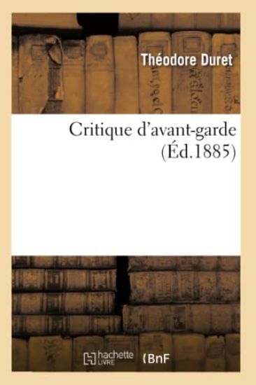 Critique d'Avant-Garde (Éd.1885)