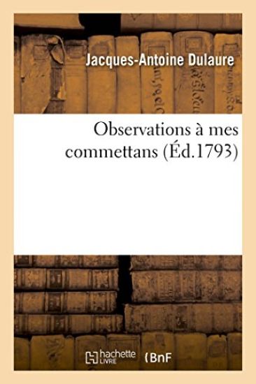 Observations À Mes Commettans
