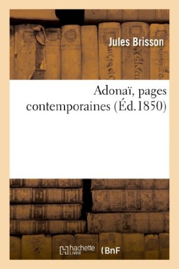 Adonaï, Pages Contemporaines