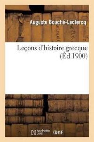 Leçons d'Histoire Grecque