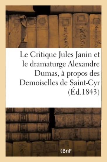 Le Critique Jules Janin Et Le Dramaturge Alexandre Dumas