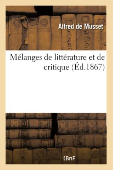 M?langes de Litt?rature Et de Critique