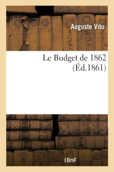 Le Budget de 1862