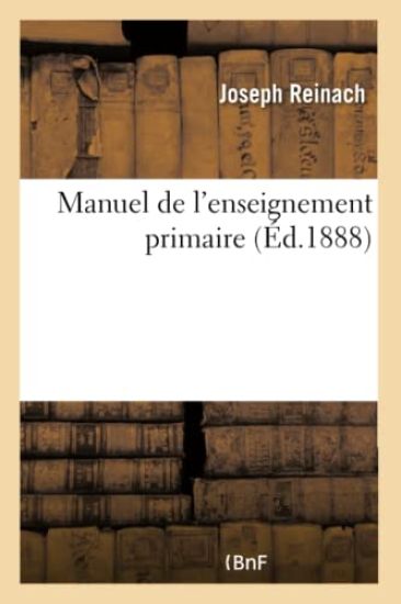 Manuel de l'Enseignement Primaire