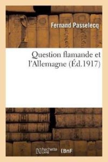 Question Flamande Et l'Allemagne