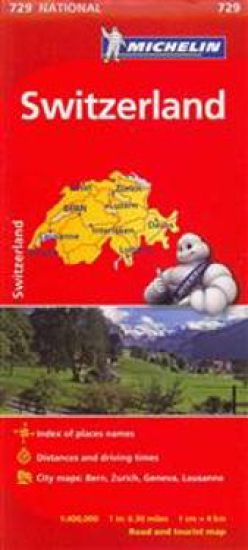 Michelin Switzerland Map 729