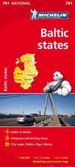 Baltic States - Michelin National Map 781