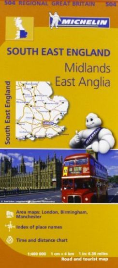 South East England - Michelin Regional Map 504