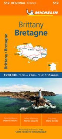 Brittany - Michelin Regional Map 512