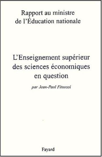 L'Enseignement supérieur de l'économie en question