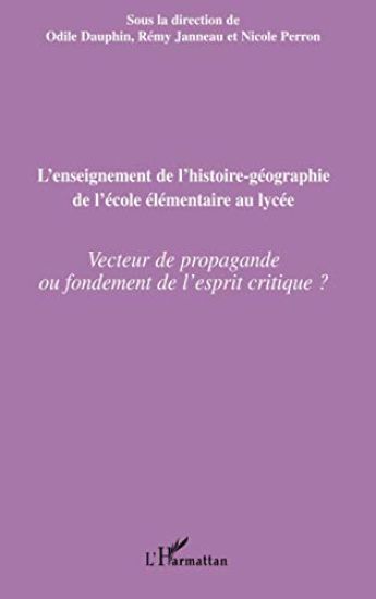 L'enseignement de l'histoire-géographie de l'école élémentaire au lycée