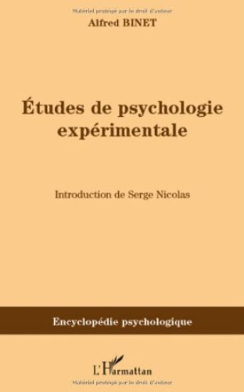 Etudes de psychologie expérimentale