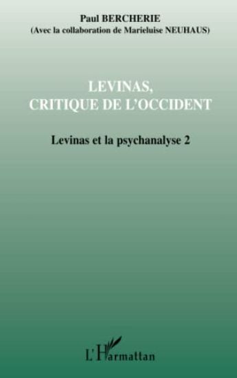 Lévinas, critique de l'Occident