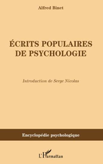 Ecrits populaires de psychologie