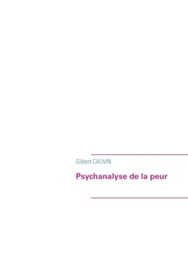 Psychanalyse de la peur