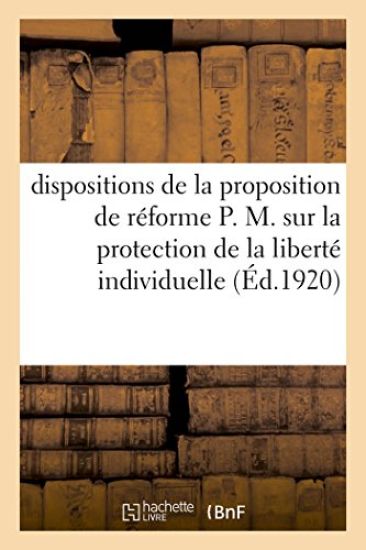 Observations Sur Certaines Dispositions de la Proposition de Réforme P. M.