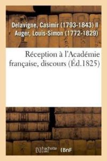 Réception À l'Académie Française, Discours