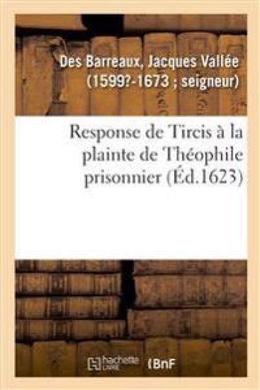 Response de Tircis À La Plainte de Théophile Prisonnier