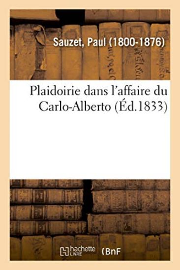 Plaidoirie Dans l'Affaire Du Carlo-Alberto