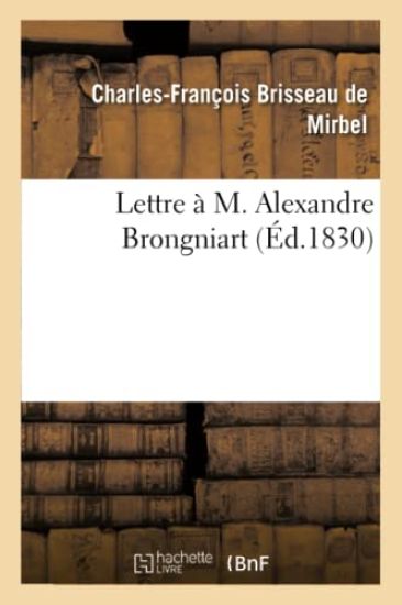 Lettre À M. Alexandre Brongniart